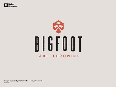 Bigfoot Axe Throwing axe axe logo axes beavers bend bigfoot bigfoot axe throwing bigfoot logo brand design broken bow hochatown hochatown logo logo logo design sasquatch sasquatch logo
