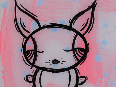 Foo art bunny fine art foo illustration painting rabbit