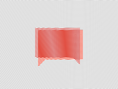 Linguistic Superposition blind by design chat chat bubble hh design ketchup moire orange pinstripe pinstripes red stripes