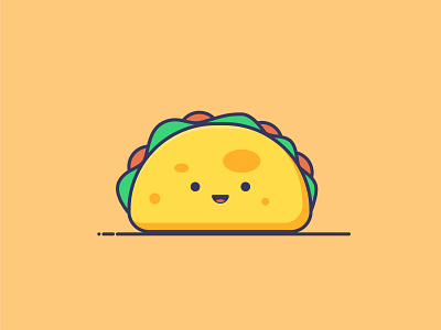 Taco 😚 cute cute illustration taco vectors