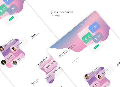 Glassmorphism | UI design figma glass glassmorphism morphism ui web