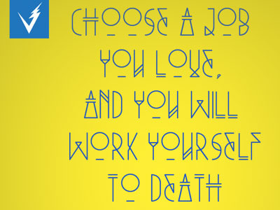 Choose a job death distorted kids malmö mongol rally motivation print quote stress sweden team venture