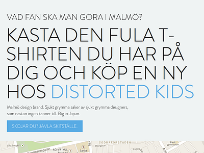Välkommentillmalmö.se design distorted kids dksp guide malmö sweden välkommen web