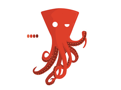 Red Squid. big south design illustration japan malmö reizoko sweden tokyo