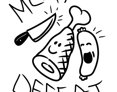 Meat Defeat (Concept) cute distorted kids dksp illustration malmö meat shirt sweden tshirt