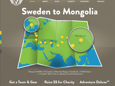 Team Venture Rally Site charity distorted kids dksp malmö map mongol rally mongolia rally site sweden vector web website