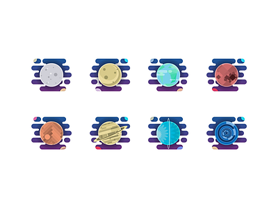 Solar System affinitydesigner icon icons illustration vector