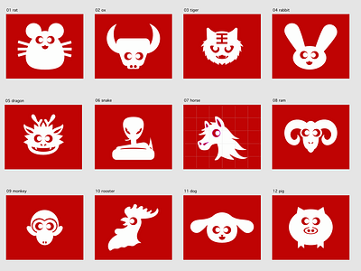 Chinese Zodiacs! animal illustration vector