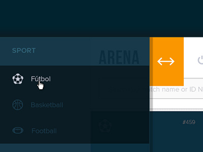 Filter Menu design filters interface sports ui