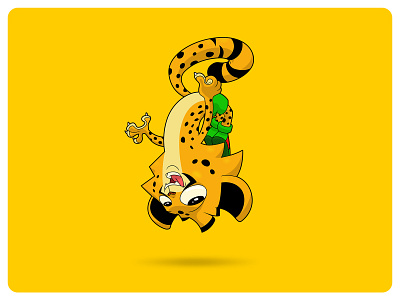 baby cheetah adobe photoshop baby baby cheetah cheetah cute design illustration tiger yellow