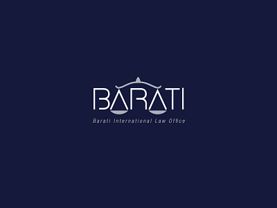 barati international law office logo design branding graphic design logo