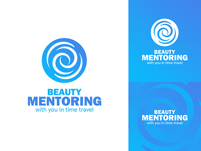 Beauty Mentoring beauty brand identity branding design flat logo mentoring time time travel vector