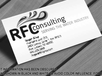 RFC logo for business card Concept design illustration logo