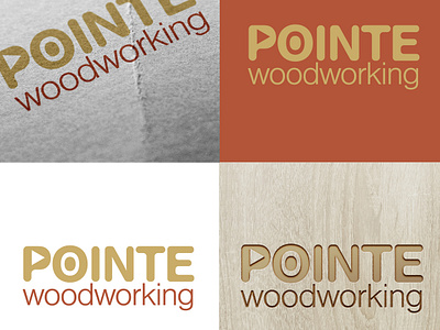 Pointe Woodworking Logo Concept 2