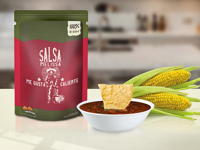 Concept for salsa packaging flexo (flexography)