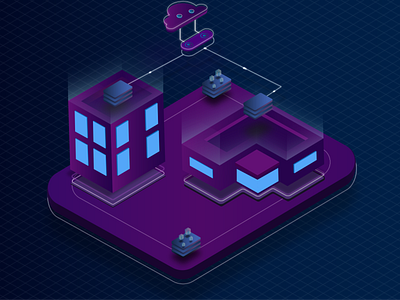 First isometric shot cyber design graphic design illustration illustrator isometric isometric art