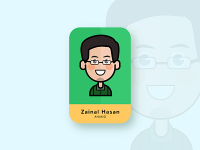 ID card Avatar animation avatar icons design flat human illustration vector