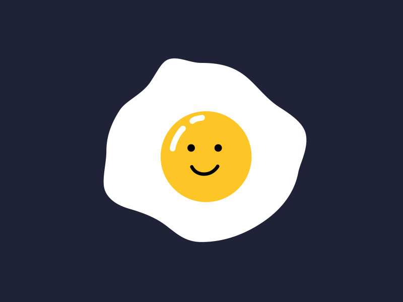 Happy Egg 2020 2d 2d animation after effect animation character design egg gif motion motion design motiongraphics protein smile vector yolk