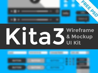 Freebie: Kita3 Wireframe & Mockup UI kit