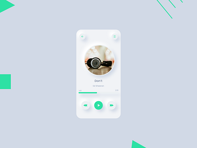 neumorphism music app 2020 trend app brand design daily design design figma illustration modern music music app neumorphic neumorphism portfolio shadow ui ui ux ui trend uidesign uiux ux