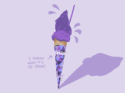 I scream when it´s ice cream