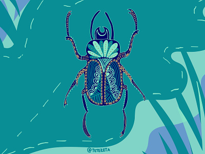 Beetle animal animals beetle bicho bug colours design dibujo draw drawing illustration ilustracao ilustracion ilustraciones ilustración ilustradora ilustration insect insecto mandala