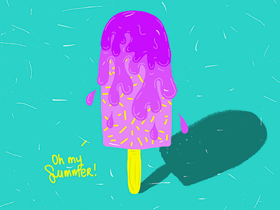Oh my Summer comida design dibujo draw drawing food fresh helado ice cream illustration ilustracao ilustracion ilustraciones ilustración ilustradora ilustration lover summer verano