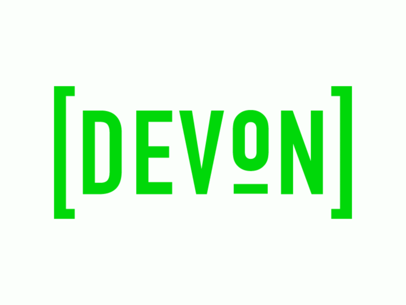 Devon Logo after effects animation devon gif green logo