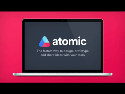 Atomic.io ae animation atomic collaborate gif layers logo prototype shape software ui