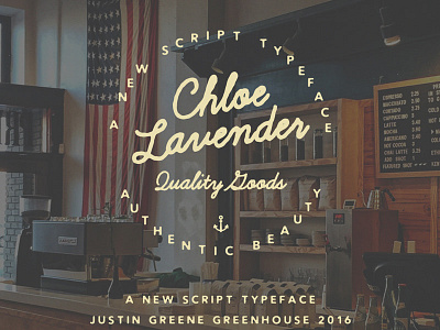 Chloe Lavender ~ Script Font custom font greenhouse hand drawn hand lettering lettering script vintage