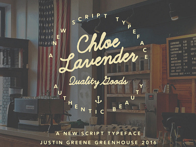 Chloe Lavender ~ Script Font