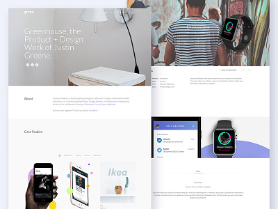 Portfolio Site Update android app case study design greenhouse ios minimal site ui ux web