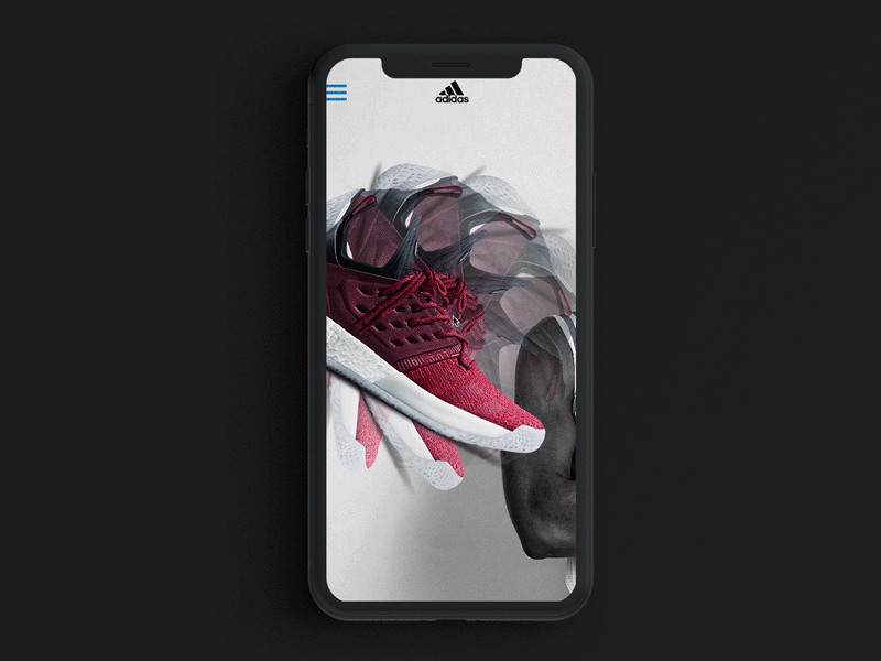 Invision Studio Harden 2.0 Prototype adidas app basketball design invision ios iphone prototype shopping studio ui ux