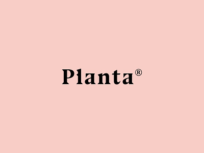 Planta Branding branding design logo minimal typography ui vector