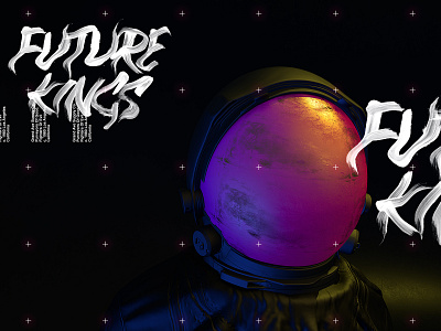 Future Kings ~ Astro Series Part I. 3d concept design greenhouse illustration logo space typography web