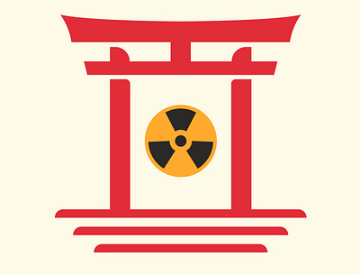 Hiroshima & Nagashaki day hiroshima day illustration itsukushima japan minimal nuclear bomb
