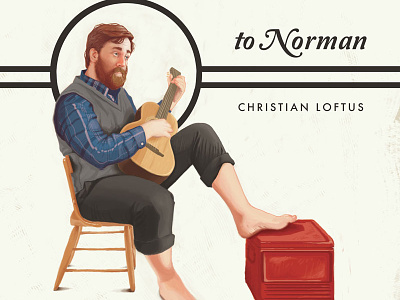 Christian Loftus Album Art album cover design illustration music norman nostalgic painting rockwell