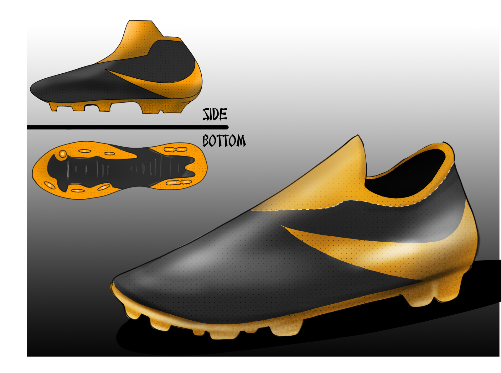 Football Shoe design for a client by Palash Prabhakar on Dribbble