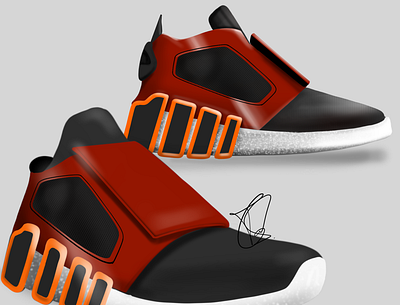 Sneaker Design for a client 3d concept design designer drawing footwear design product design product designer shoe design