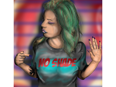 No Shade digital painting digitalart drawing girl power illustration illustrations paint sketchbook sketching tattoos wacom