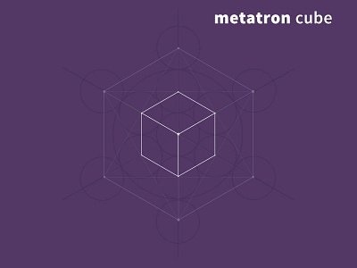 Metatrons Cube design geometric sacred geometry