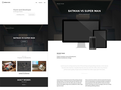 Portfolio redesign minimal portfolio redesign ux web design