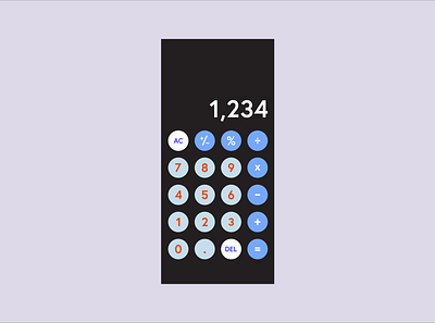 DAILY UI 004 - CALCULATOR 004 app calculator calculator design dailyui design minimal ui ui design ux vector