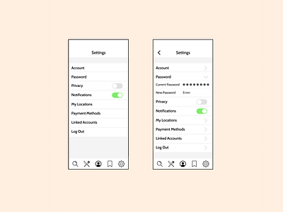 DAILY UI 007 - SETTINGS