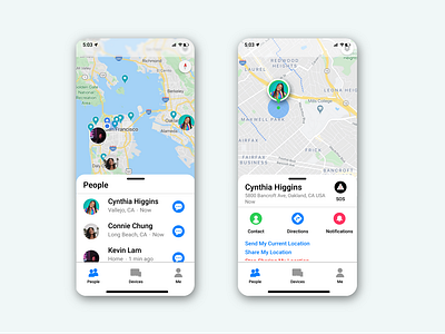 DAILY UI 020 - LOCATION TRACKER by Joy Kim on Dribbble