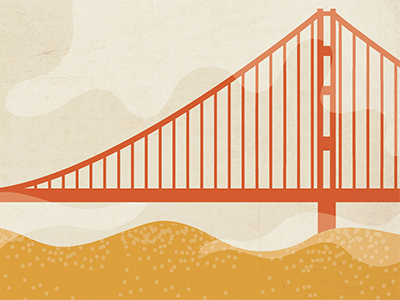 Golden Gate Bridge beer golden gate bridge illustration san francisco