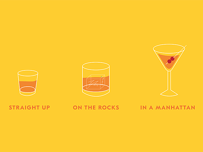 Whiskey— Cheaper than therapy. alcohol cheers cocktails drinks manhattan on the rocks straight up whiskey yellow