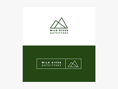 Wild River Outfitters Branding 2legit2quit branding hatchet logo logos mountains outdoors