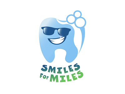 Smiles for Miles Character Logo