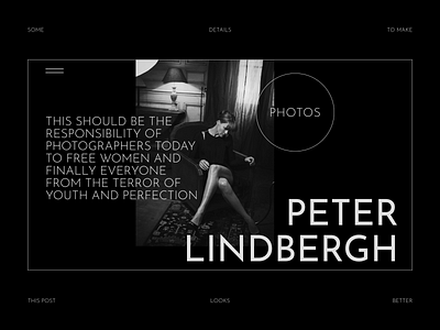 Peter Lindbergh figma lindbergh minimal minimalism minimalistic photoshop ui ui design uidesign uiux ux uxdesign uxui web webdesign website website design